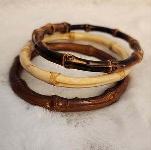 Set of 3 wooden bracelets